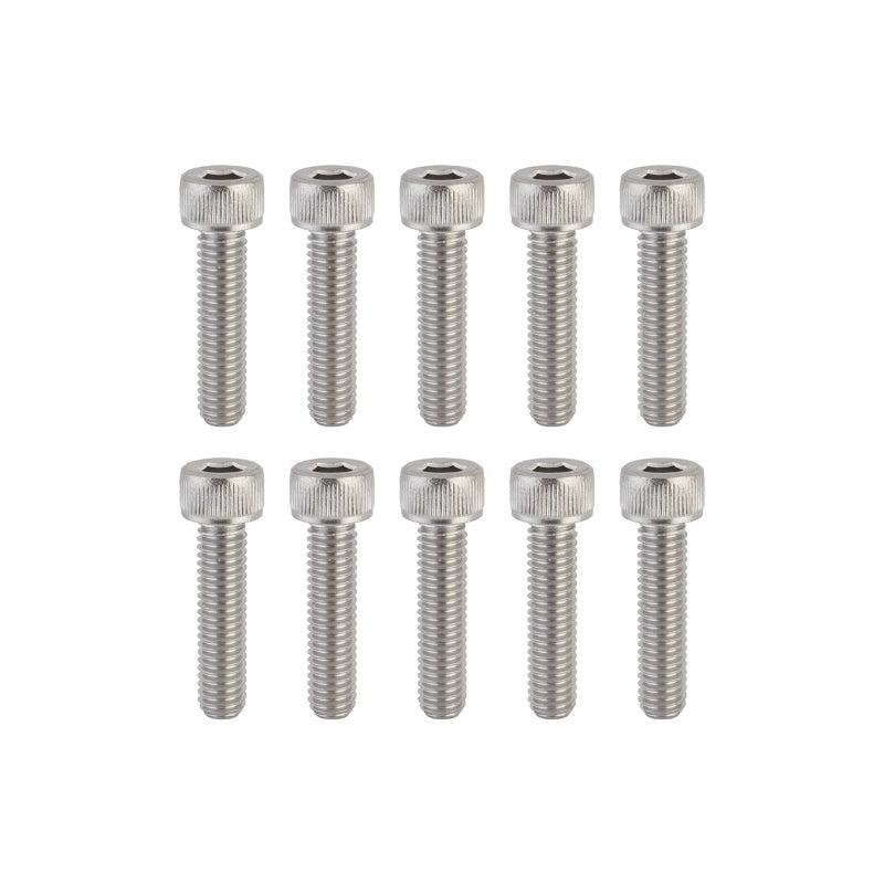 Sunlite Stainless Steel Socket Cap Bolts M6 x 25 M6x1mm TP Bag of 10