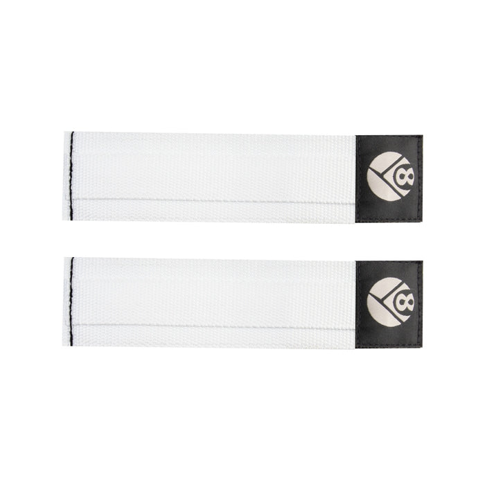 Origin8 Pro Grip II Foot Straps Double White Nylon
