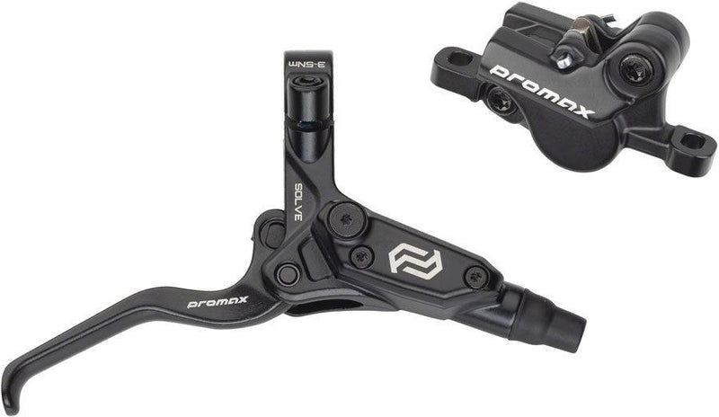 Promax Solve DSK-923 Disc Brake Lever Set - Rear 2-Piston Hydraulic Post Mount BLK