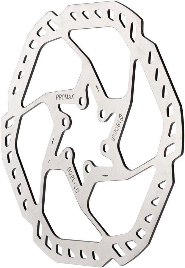 Promax Endurance E1 Disc Brake Rotor - 180mm 6-Bolt Silver
