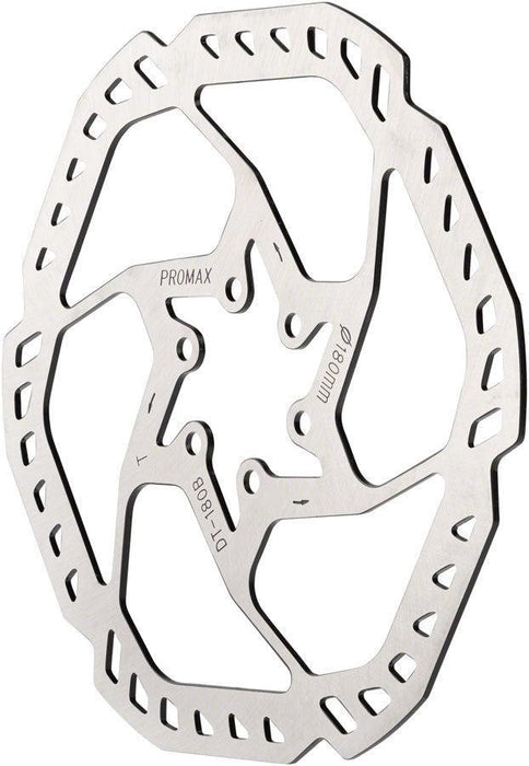 Promax Endurance E1 Disc Brake Rotor - 180mm 6-Bolt Silver
