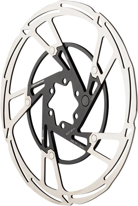 Jagwire Pro LR2-E Ebike Disc Brake Rotor Magnet - 203mm 6-Bolt Silver/BLK