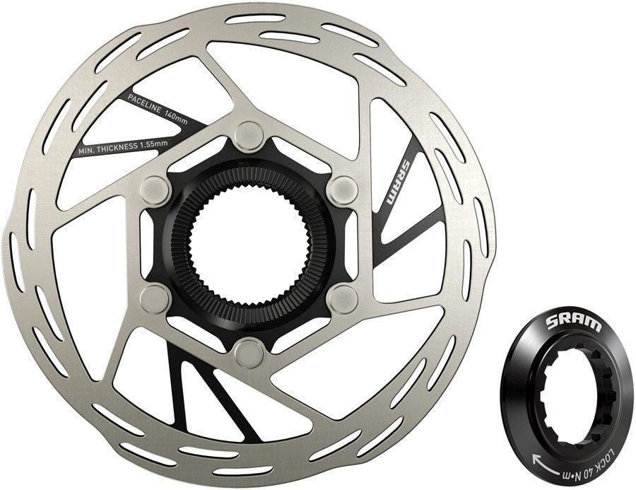 SRAM Paceline Disc Brake Rotor - 140mm Center Lock 1.85mm Includes Internal Tooled Lockring