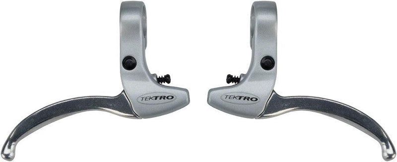 Tektro CL332RS 3-Finger Alloy Linear Pull Brake Lever Set Silver
