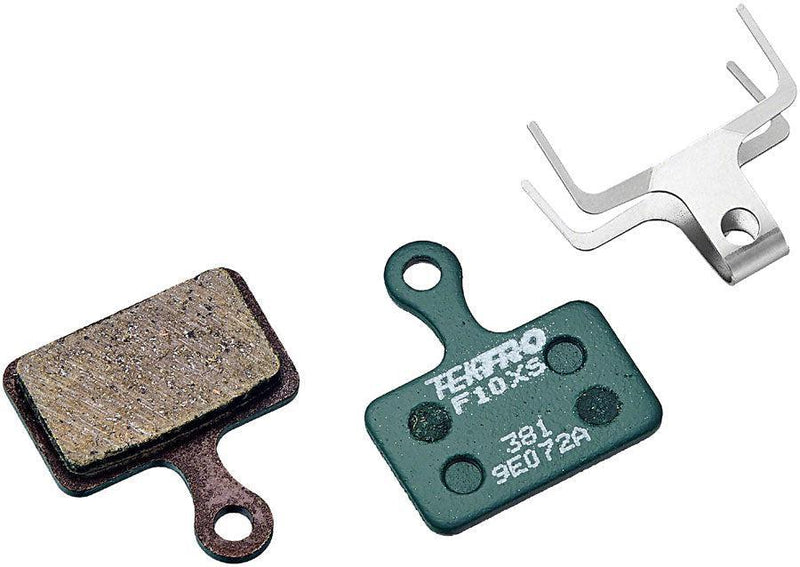 Tektro F10XS Disc Brake Pads - Low Noise Resin Compound For Use With Flat Mount Caliper