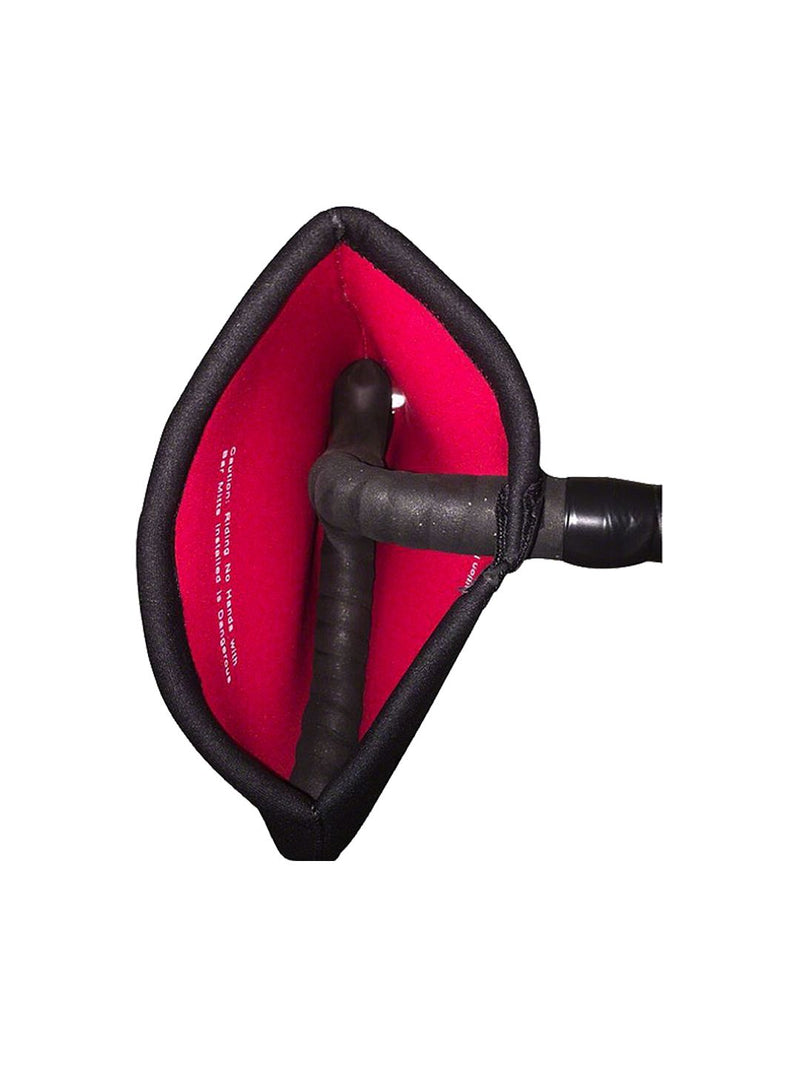 Bar Mitts Dual Position Road Pogie Handlebar Mittens Internally Routed Campagnolo/SRAM/Shimano One Size BLK