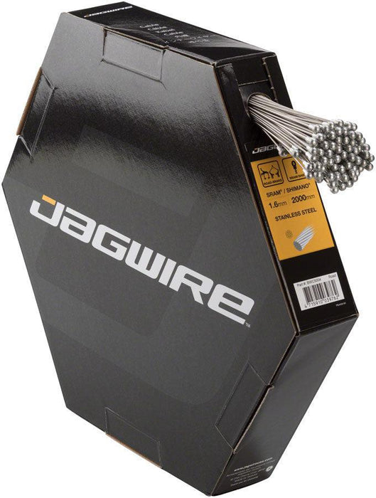 Jagwire Basics Brake Cable - 1.6x2000mm Stainless SRAM/Shimano Road Filebox of 100