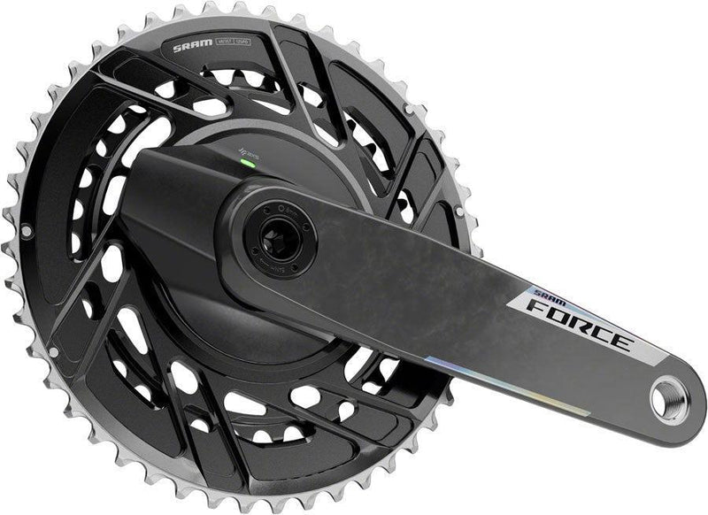 SRAM Force AXS Power Meter Crankset - 170mm 12-Speed 48/35t Thread Mount 8-Bolt PM Spider DUB Spindle Carbon E1