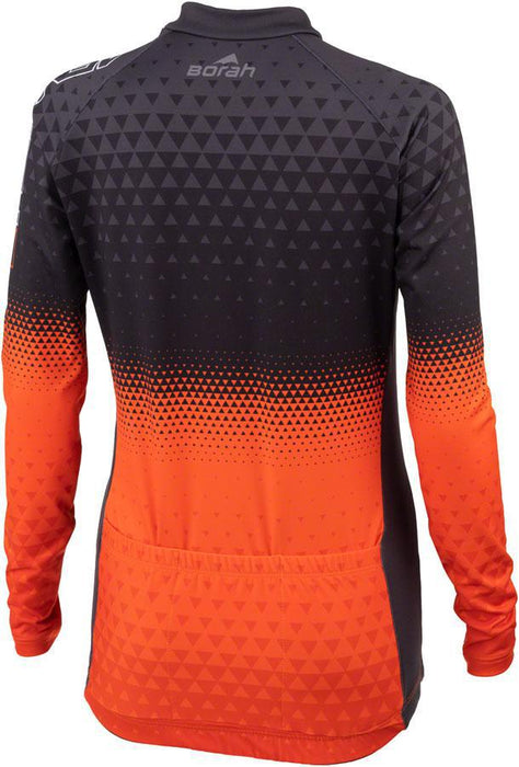 45NRTH Last Light Thermal Long Sleeve Jersey - Women's Orange/Black Medium