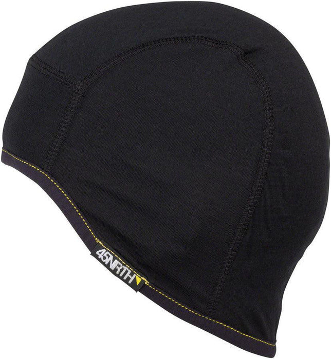 45NRTH 2024 Stavanger Lightweight Wool Cycling Cap - Black Small /Medium