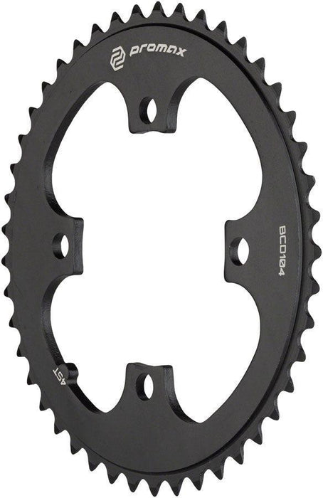 Promax 4-Bolt Chainring - 45t 104 BCD Black