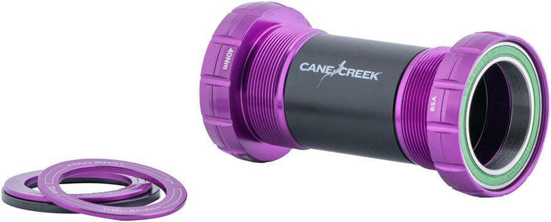 Cane Creek Hellbender 70 Bottom Bracket - English For 24mm Spindle Purple