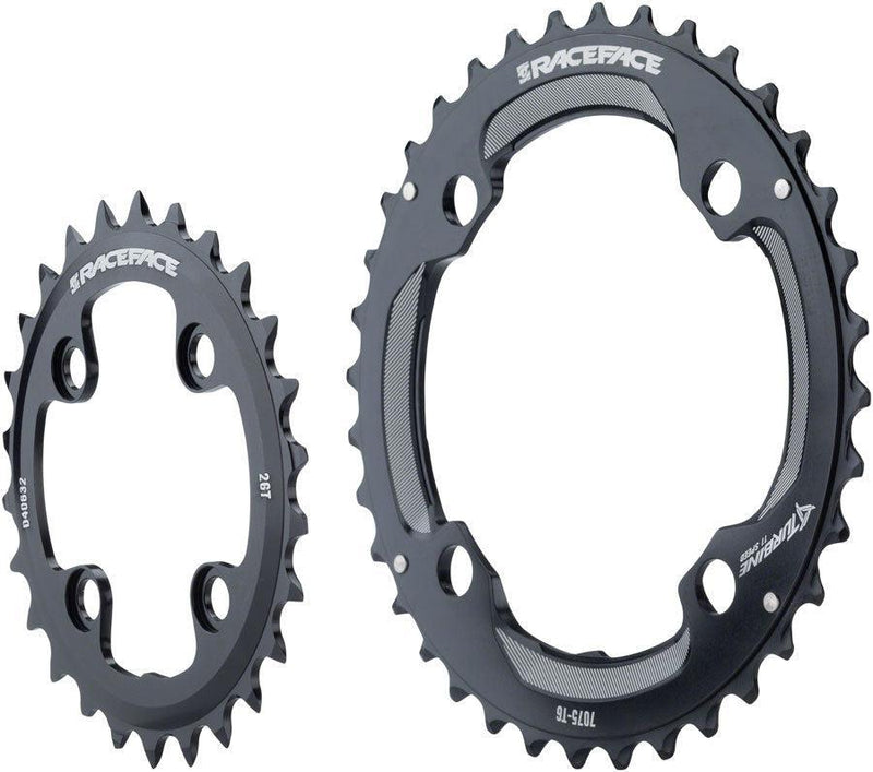 Race Face Turbine 11sp Ring Set 64/104 36/26T Black