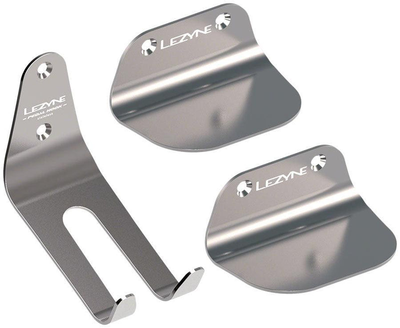 Lezyne Stainless Pedal Bike Storage Hook - Silver