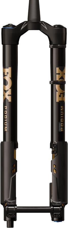 FOX Factory Podium Inverted Suspension Fork - 29" 170 mm 20TA x 110 mm 44mm Offset GRIP X2 58HT Crown BLK/Podium Gold