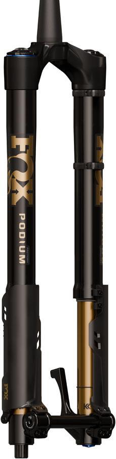 FOX Factory Podium Inverted Suspension Fork - 29" 170 mm 20TA x 110 mm 44mm Offset GRIP X2 68HT Crown BLK/Podium Gold