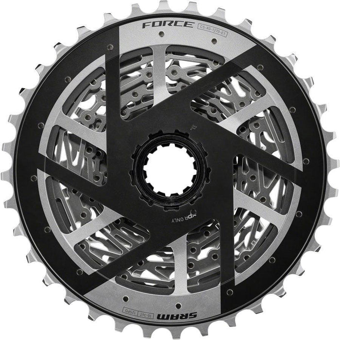 SRAM Force XG-1270 Cassette - 12-Speed 10-36t Silver For XDR Driver Body E1
