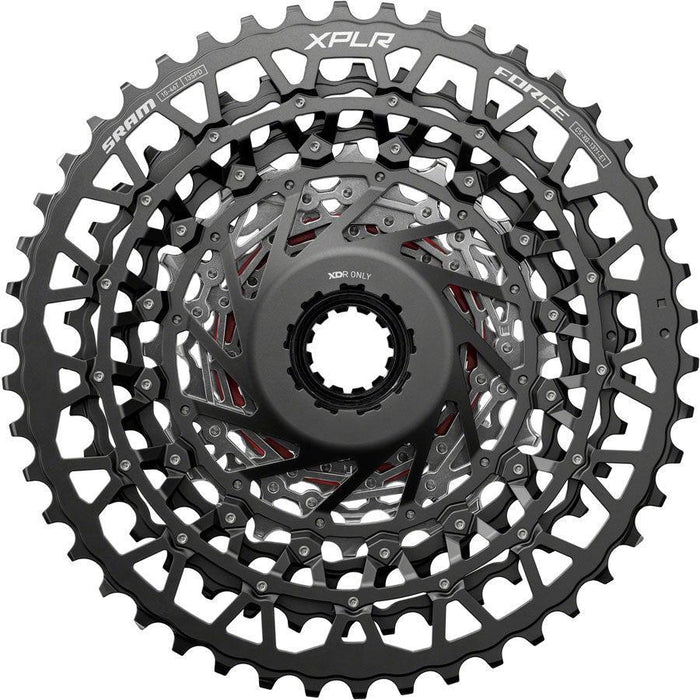 SRAM Force XPLR XG-1371 Cassette - 13-Speed 10-46t For XDR Driver Silver E1