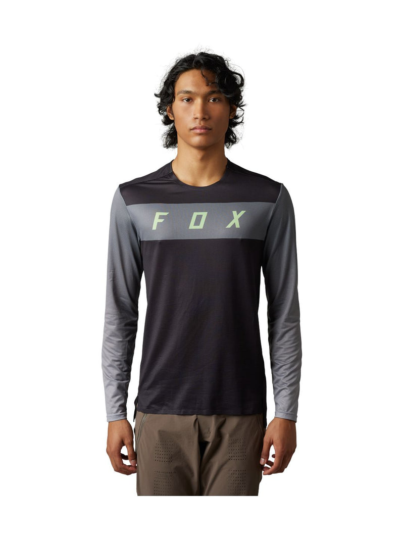 Fox Racing Flexair Arcadia LS Large Black/Grey Jersey