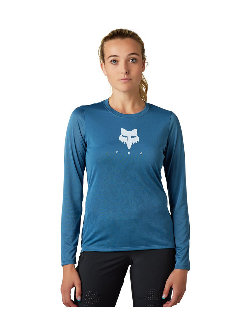 Fox Racing Ranger TruDri LS Women Medium Dark Blue Jersey