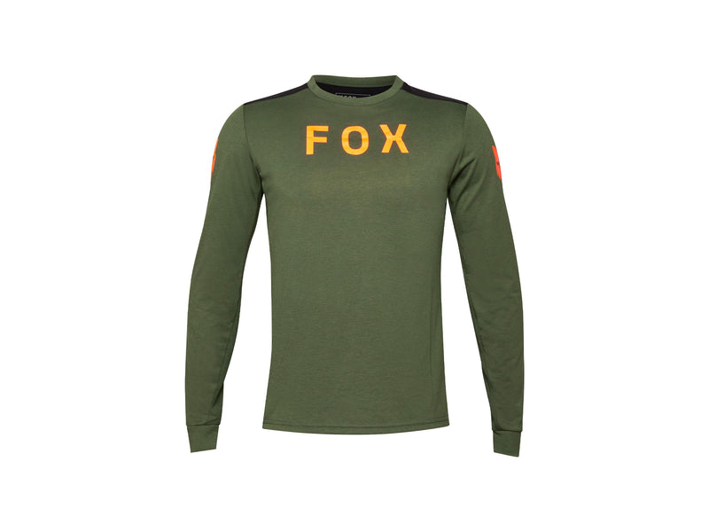 Fox Racing 24 Ranger Long Sleeve Small Dark Green Jersey