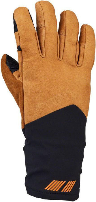 45NRTH 2024 Sturmfist 5 LTR Leather Gloves - Tan/Black Full Finger Small