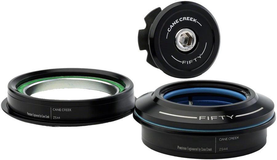 Cane Creek 50 Headset - ZS44/28.6/H8 Upper | ZS44/30/H8 Lower Straight Black