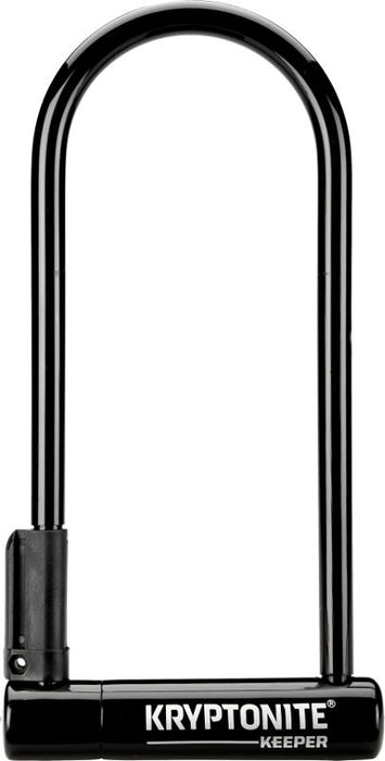 Kryptonite Keeper U-Lock - 4 x 10" Keyed Black Includes bracket