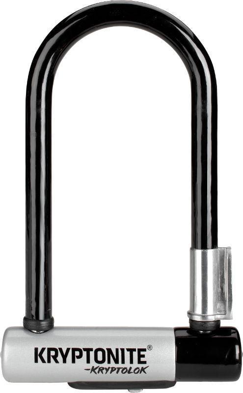 Kryptonite KryptoLok U-Lock - 3.25 x 7" Keyed Black Includes bracket