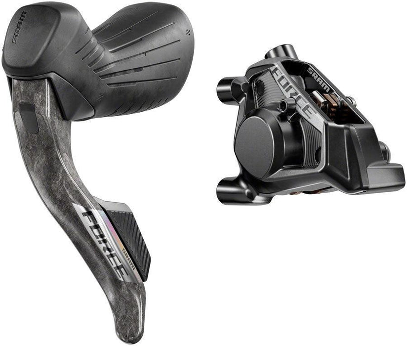 SRAM Force eTap AXS HRD Shift/Brake Lever Hydraulic Disc Caliper - Left/Front Flat Mount 20mm Offset 950mm Hose BLK E1