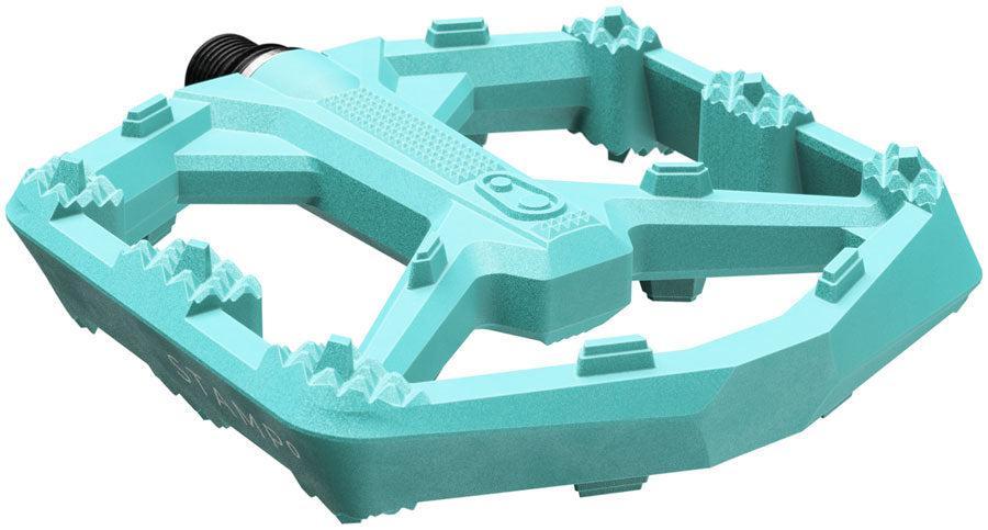 Crankbrothers Stamp 0 Pedals - Platform Composite 9/16" Turquoise Large
