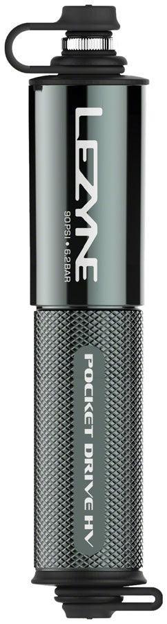 Lezyne Pocket Drive HV Frame Pump - Gloss Lite Gray