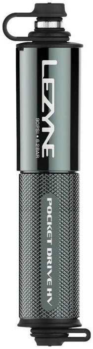 Lezyne Pocket Drive HV Frame Pump - Gloss Lite Gray