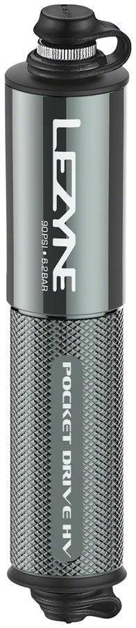 Lezyne Pocket Drive HV Frame Pump - Gloss Lite Gray