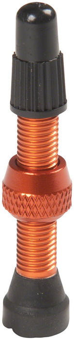 Stans Alloy Valve Stems - 35mm Pair Orange