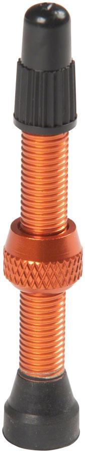 Stan's Alloy Valve Stems - 44mm Pair Orange