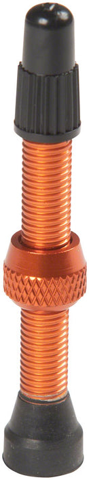 Stans Alloy Valve Stems - 44mm Pair Orange