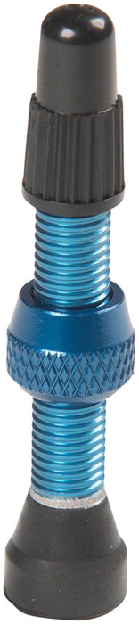 Stans Alloy Valve Stems - 35mm Pair Blue