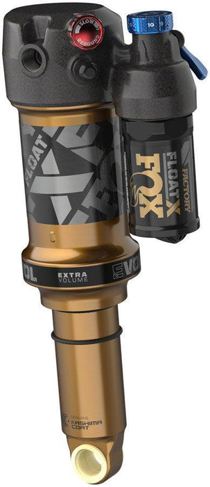 FOX FLOAT X Factory Rear Shock - Trunnion Metric 205 x 60 mm 0.2 Spacer 2-Position Lever EVOL LV Kashima Coat
