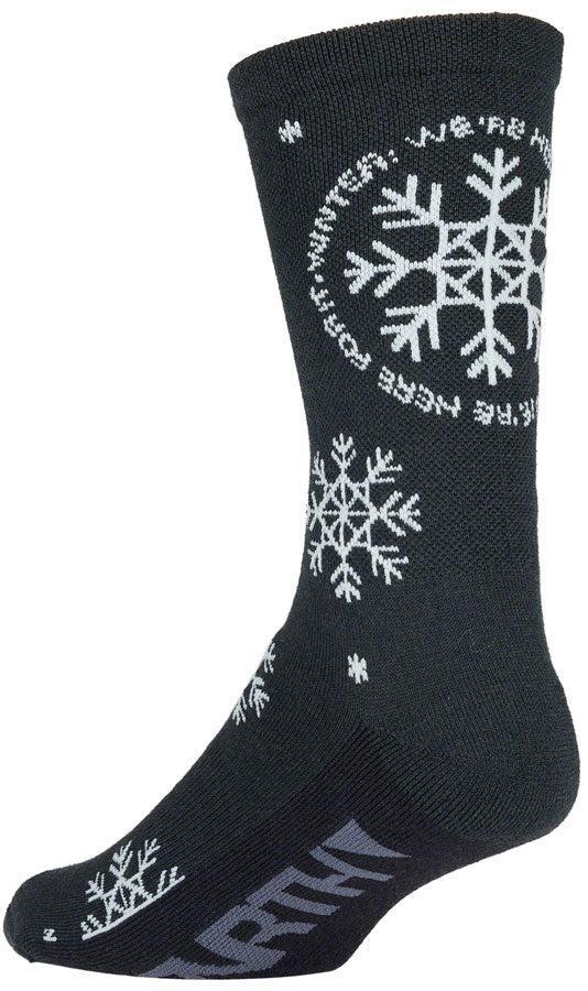 45NRTH We're Here For It Midweight Wool Sock - Blue/Light Blue Medium