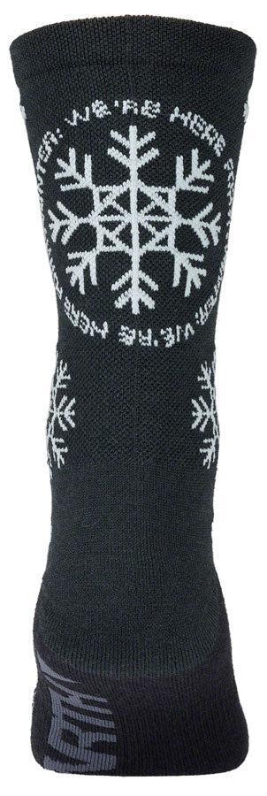 45NRTH We're Here For It Midweight Wool Sock - Blue/Light Blue Medium