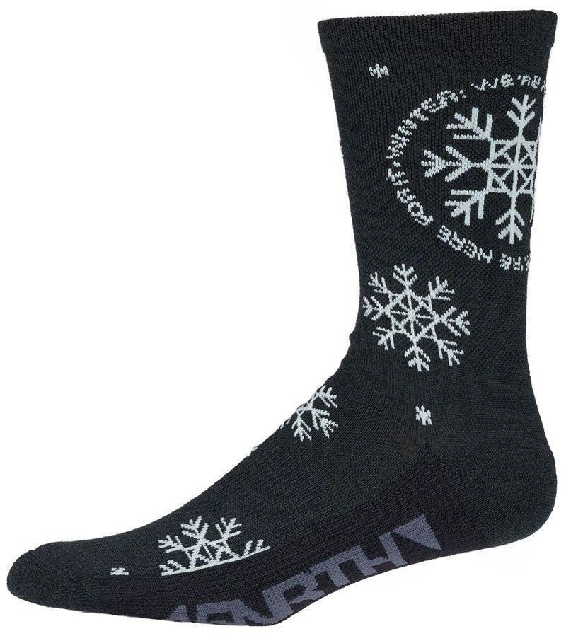 45NRTH We're Here For It Midweight Wool Sock - Blue/Light Blue Medium