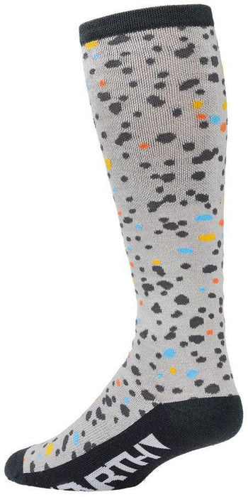 45NRTH Speck Heavyweight Knee High Wool Sock - Gray/Dark Blue Medium