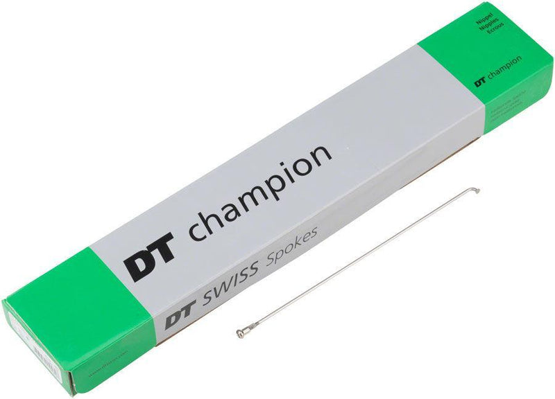 DT Swiss Champion Spoke: 2.0mm 272mm J-bend Silver Box of 100
