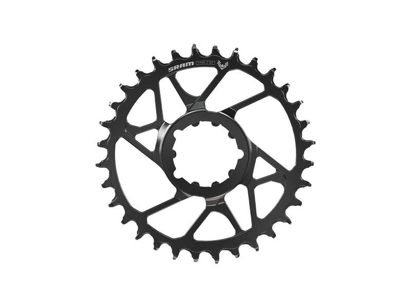 SRAM Eagle 70 T-Type Direct Mount Chainring - 30t 12-Speed 3-Bolt Direct Mount 3mm Offset Steel BLK