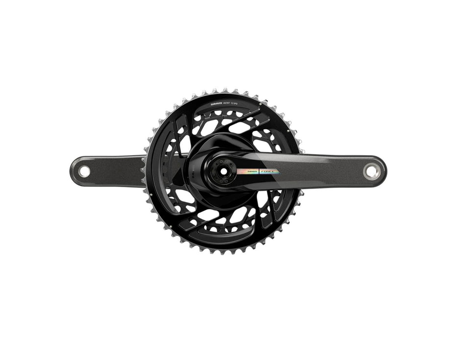 SRAM Force Crankset - 175mm 2x 12-Speed 48/35t Direct Mount DUB Spindle Interface Iridescent Gray D2
