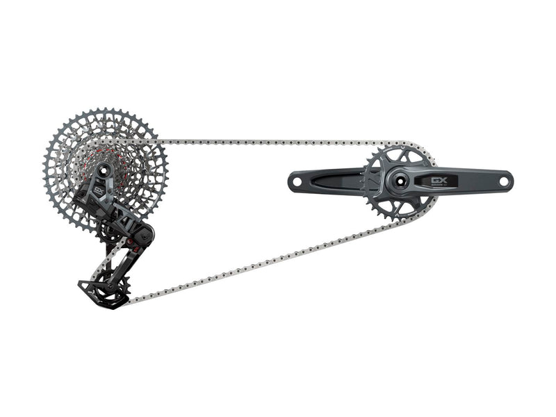 SRAM GX T-Type Eagle Transmission Groupset - 175mm Crank 32t Chainring AXS POD Controller 10-52t Cassette Rear Derailleur Chain