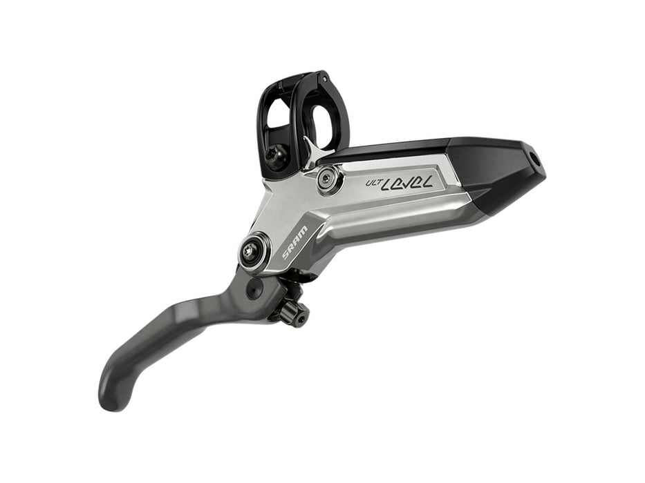 SRAM Level Ultimate Stealth Disc Brake Lever - Rear Post Mount 4-Piston Carbon Lever Titanium Hardware BLK/Silver C1