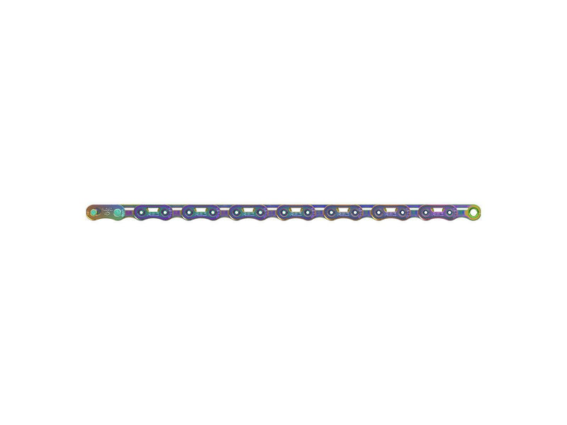 SRAM RED Flattop Chain - 12/13-Speed 126 Links Flattop PowerLock Rainbow E1