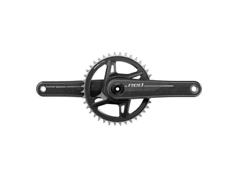 SRAM RED 1x XPLR Wide Crankset - 175mm 13-Speed 40t 8-Bolt Direct Mount DUB Spindle Natural Carbon E1